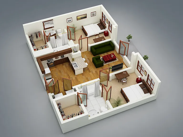 Metro Park East - MOD 6 - 2 Beds - 2 Baths - 364 Sq. ft.
