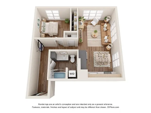 Floor plan 1Bed - C1