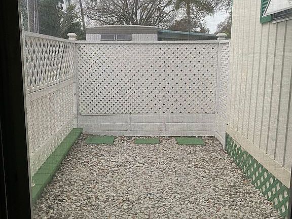 Fenced in area