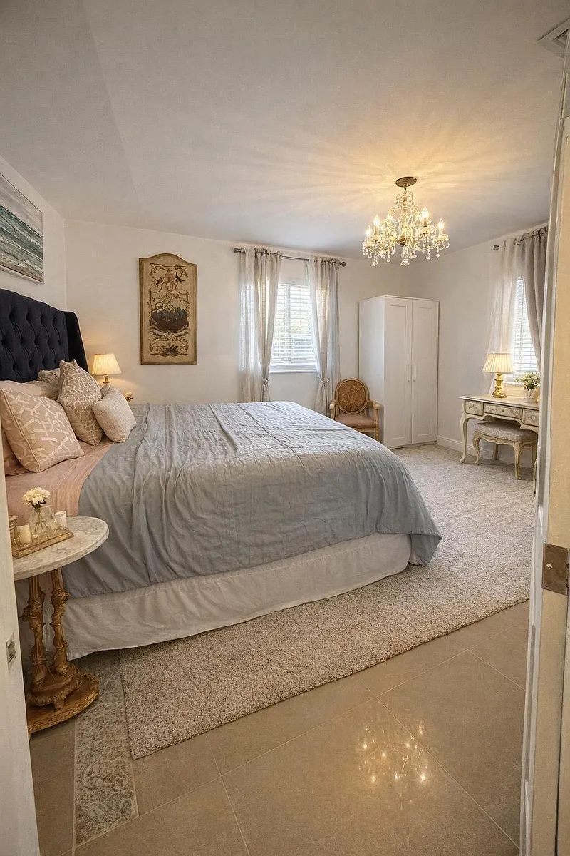Large, cozy bed, Apple space to unwind, and a calm, welcome vibe - SW 5th Ct
