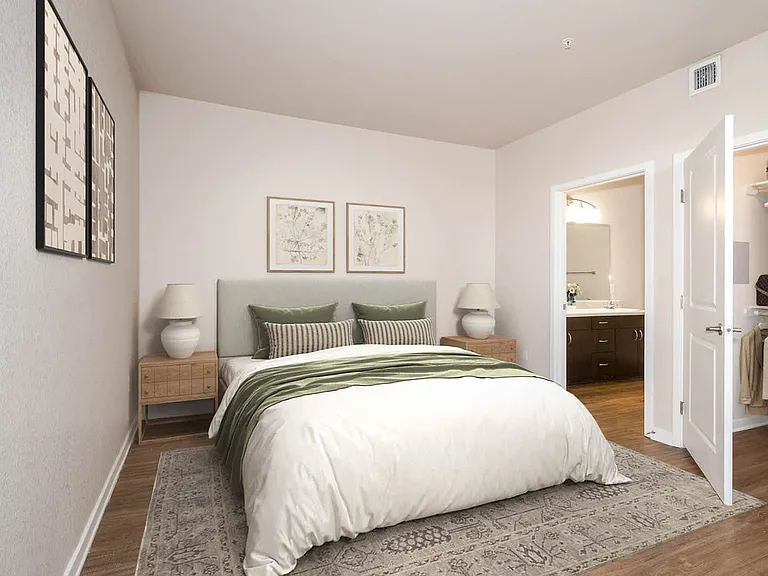 Bedroom with Hard Surface Flooring