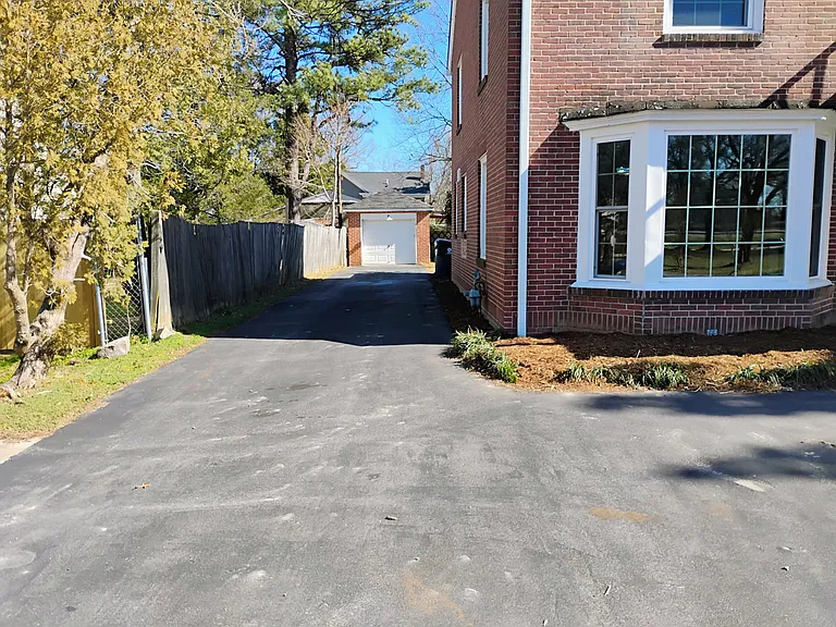 Separate detached garage.