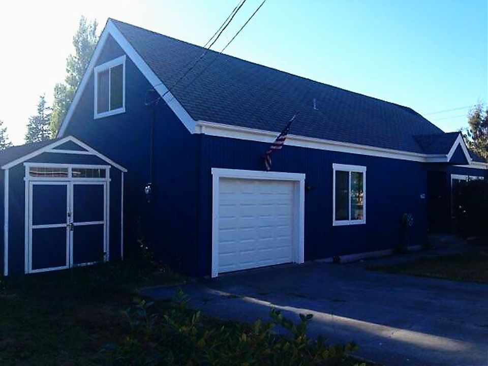 After: Loyal Blue exterior +shed