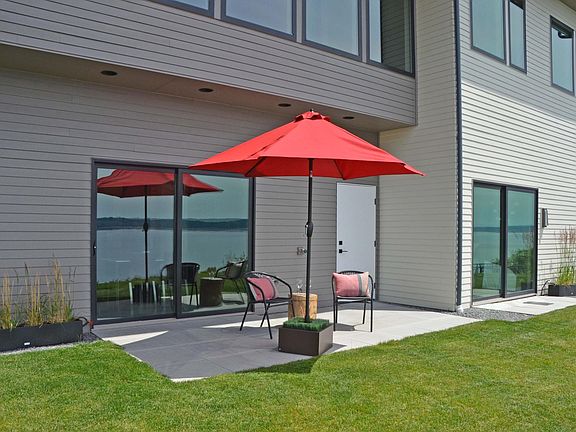 Outdoor patios for your use. This is also the entrance to the apartment.