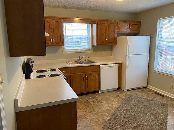 Kitchen with new refrigerator