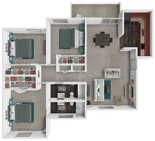Floor plan Standard- 3Bed 2Bath