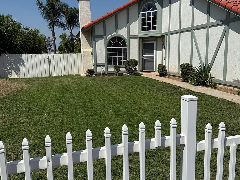 front of the house
