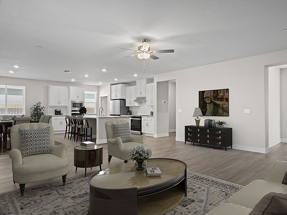 The family room is open concept and the best place to hang out!