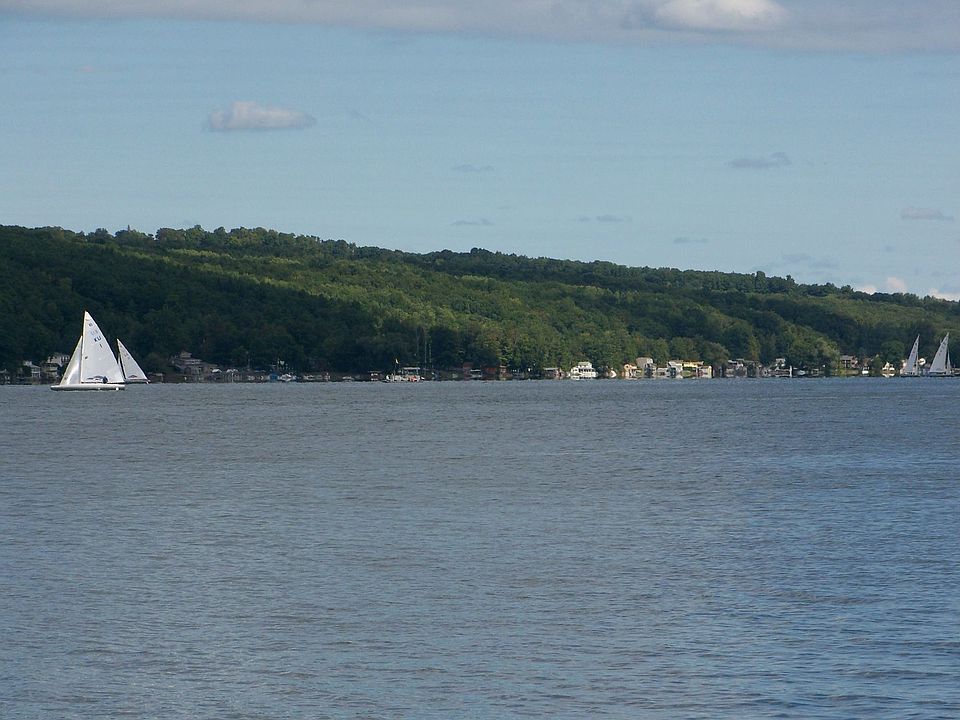 Keuka Lake from dock