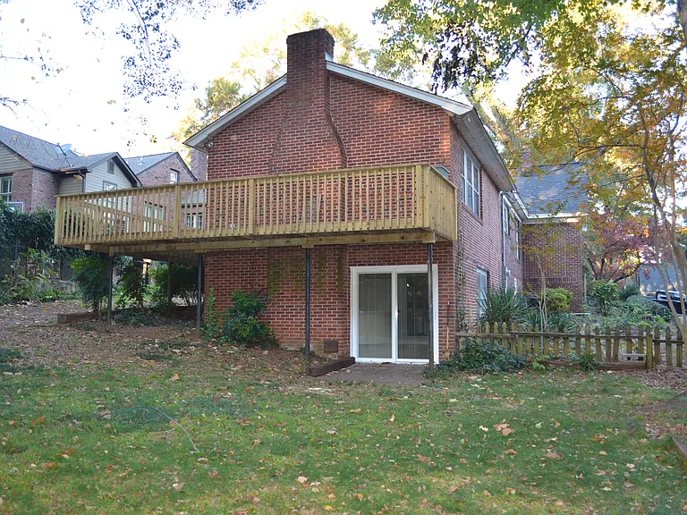 Deck and Lower Entry to Lower Level Den