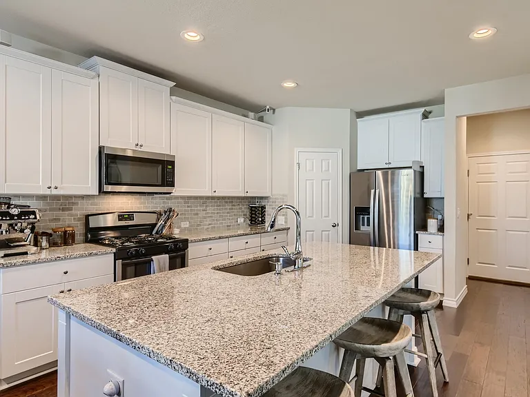 Well lit kitchen