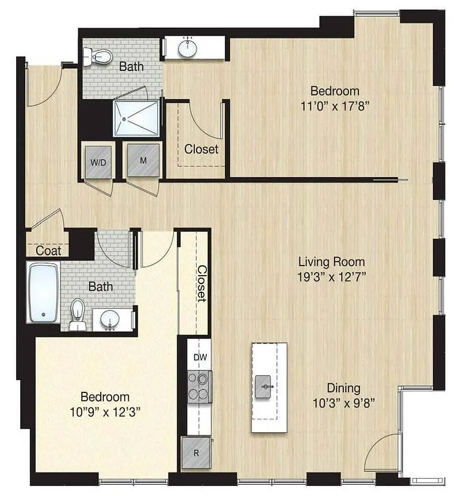 Floor plan Tier 77.0