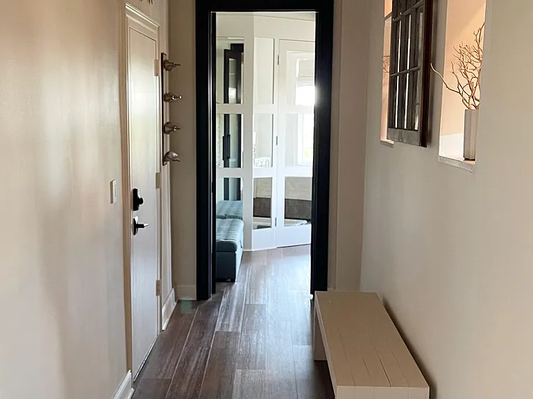 Foyer - Bedroom French Doors Open