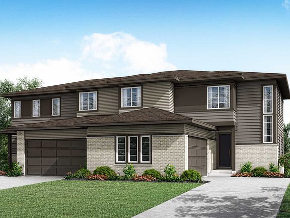 Modern Prairie Exterior Style B - Right Side of Duplex