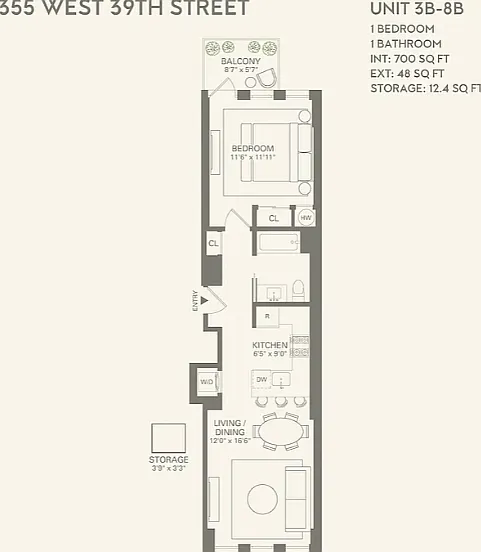 355 W 39th St #5B — Photo 2