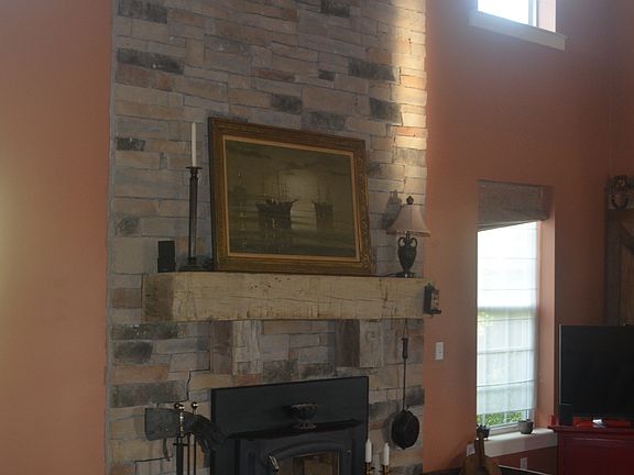Family room fireplace 