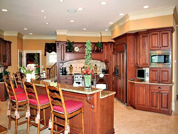 Beautiful kitchen with incredible cabinetry and appliances
