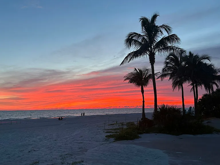 Beautiful sunsets right from your beach across the street.