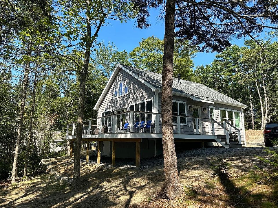 House facing the water.