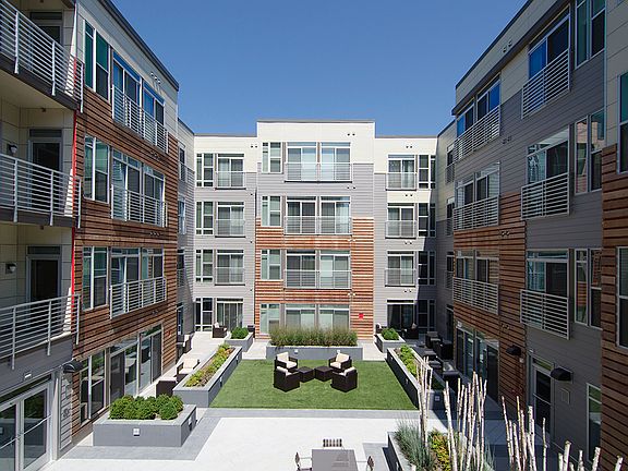 Building exterior and courtyard