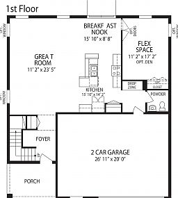 Elevation: A - 1st Floor