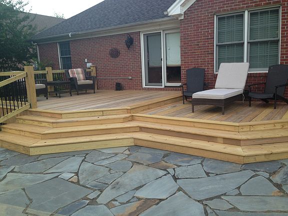 Back Deck & Slate Patio