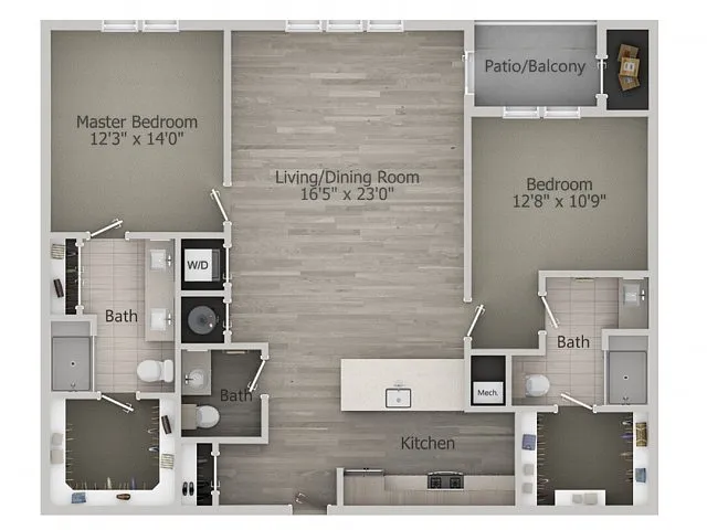 Floor plan Orleans (2br_d)