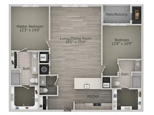 Floor plan Orleans (2br_d)