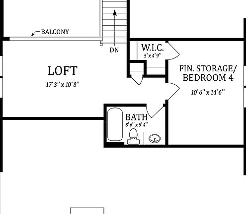 Opt. Second Floor Plan