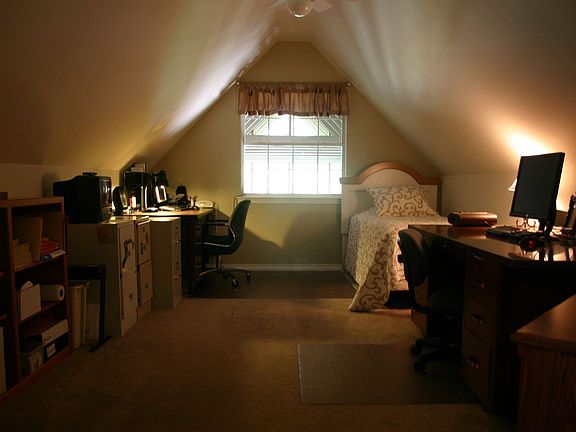 Extra room off master makes perfect office or nursery/4th bedroom.