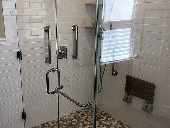 Custom walk in shower