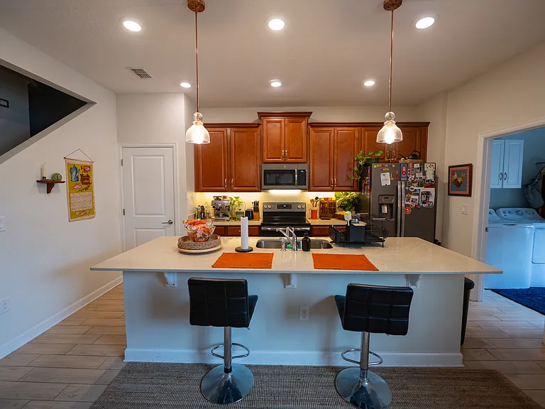 Downstairs | Kitchen and Bar Area