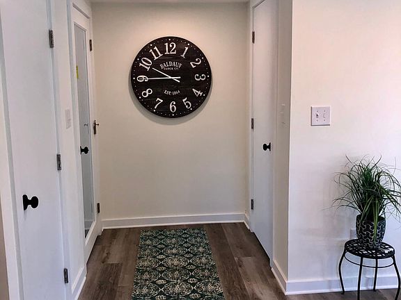 Entryway with coat closet