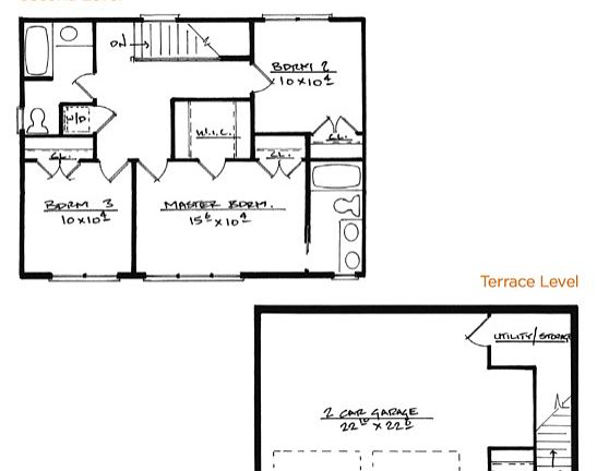Garage & Upstairs Layout