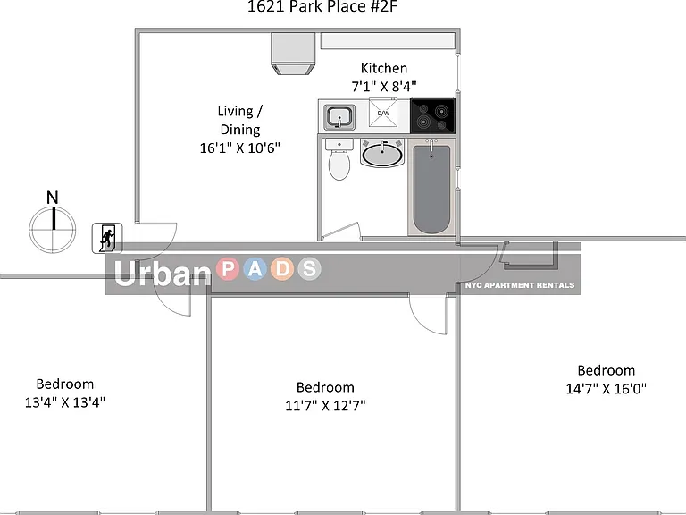1621 Park Pl #3F — Photo 9