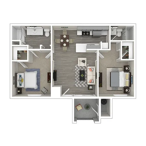 Floor plan Salinas - Classic 2 Bedroom
