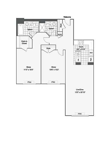 Floor plan B2R