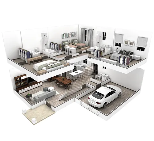Floor plan 3BR Vista