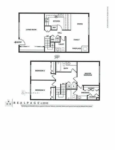 Floor plan 3x2.5 Units