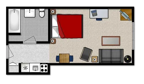 Floor plan Studio