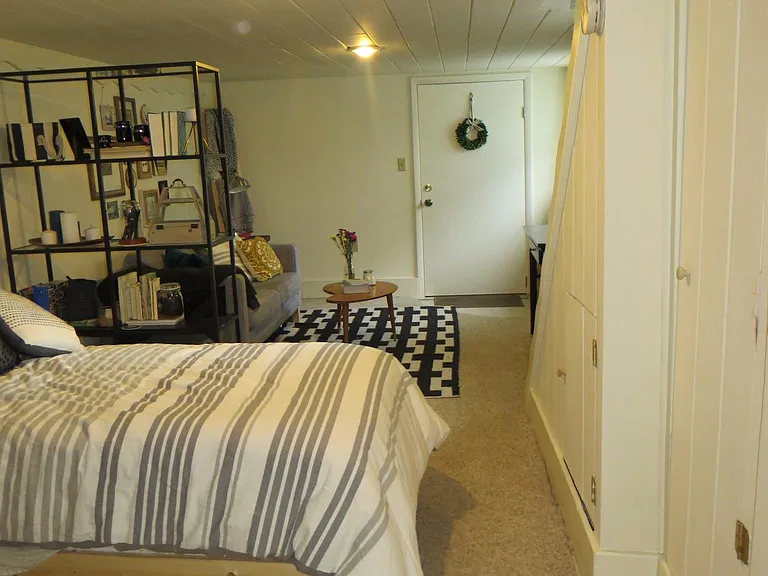 Bedroom area looking toward living room space