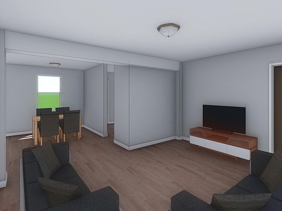 Living Room + Dining Room View