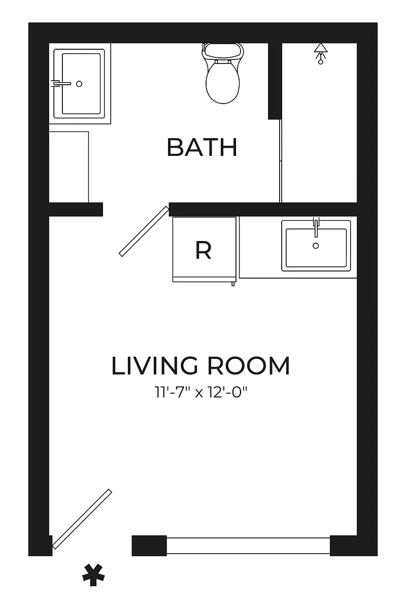 Floor plan 1 Bedroom