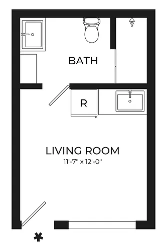 Floor plan 1 Bedroom