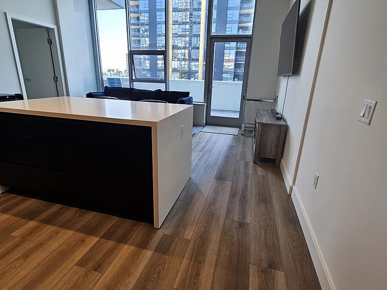 Kitchen and living room