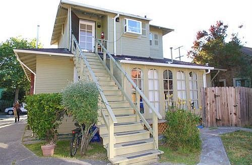 Back of front house - access to upper unit