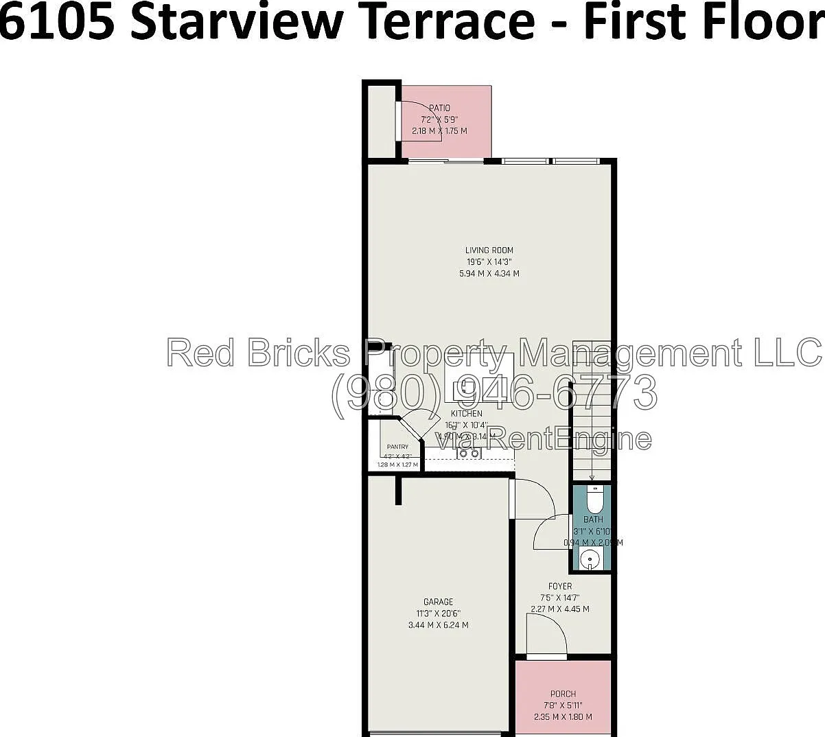 3 bed, 2.5 bath, 1601 sqft, $1,995 — Photo 4