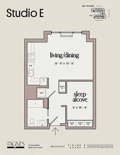 Floor plan Studio E