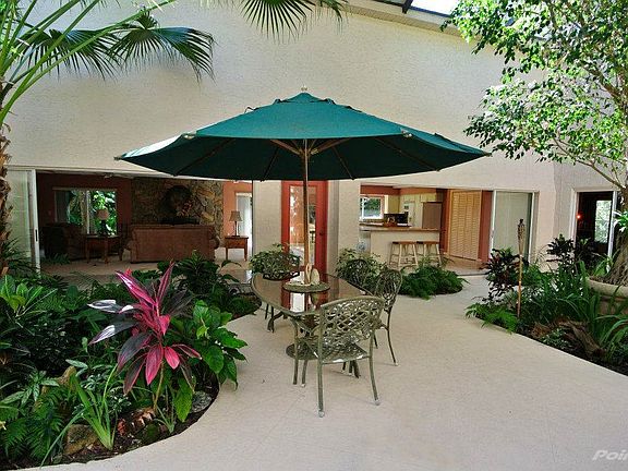 Tropical Atrium in Center of Home