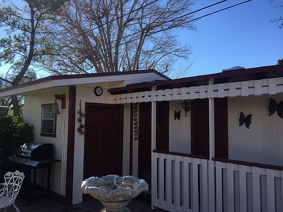 Tool shed, shower/changing room for swimming pool.